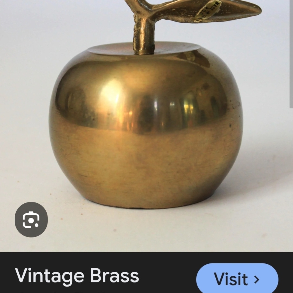 Brass Apple Decor